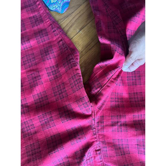 Torrid Plaid Print Red Wash Jeggings - Picture 5 of 9